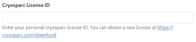 License ID field